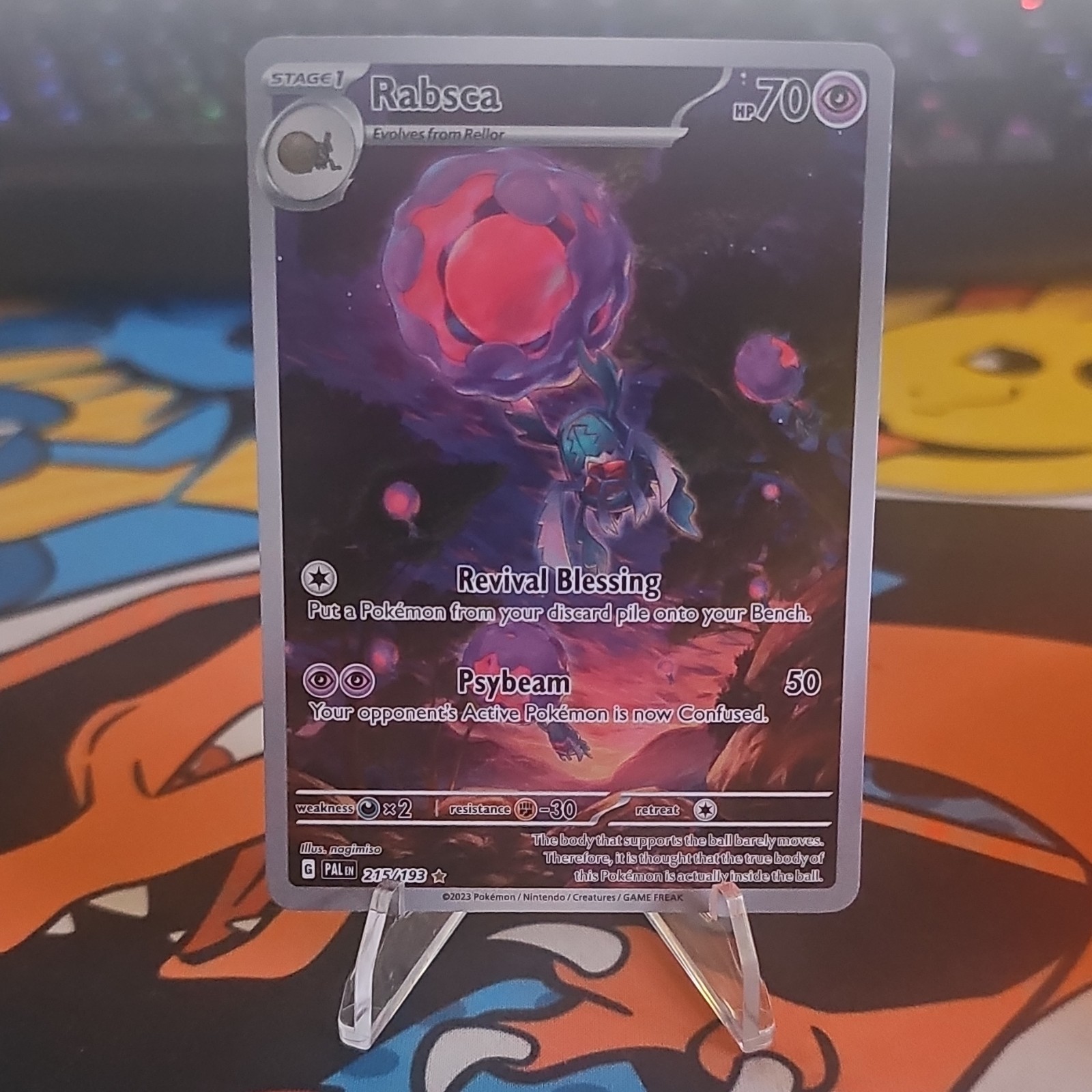Rabsca Illustration Rare Full Art Holo 215/193 Paldea Evolved Pokemon EN 2023