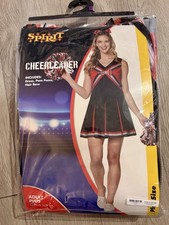 NEW Cheerleader Adult Costume Size XL Black R...