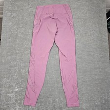 Lululemon Pants Womens 8 Pink High Rise Ankle Leggings Floral Panel Yoga Gym