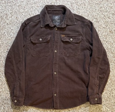 Men s Buffalo David Button Corduroy Button Up Shirt. Size S.