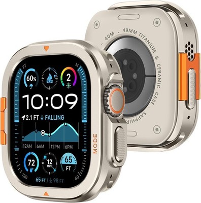 Metal Case for Apple Watch Ultra 49mm Rugged Protective Bumper Cover