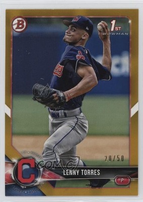 2018 Bowman Draft Gold 20/50 Lenny Torres Jr Lenny Torres #BD-8 5n4