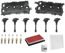 Engine Valve Covers Ignition Coils Tune Up Kit For Infiniti Q70 3.5L 2014-2018