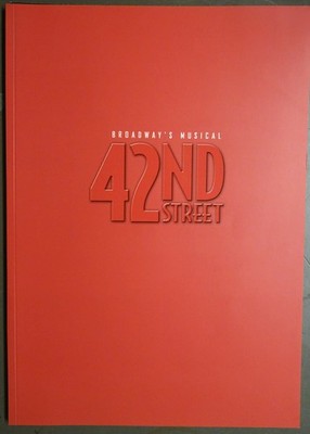 42nd Street Broadway's Musical Tourprogramme Konzertprogramm Stuttgart 2003 ROT
