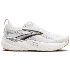 Women's Brooks Glycerin GTS 22, White/Grey/Black, 8.5 B Medium US