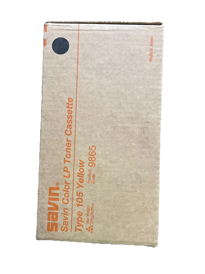 Genuine Savin Type 105 Toner 9865, Yellow for Savin SLP-38-cS EDP CODE 885377 - Image 3 of 4