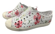 Native Jefferson Floral Print Youth Slip On Shoes. Big Kid Size J2. EUC