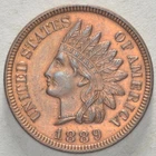 UNC 1889 Indian Head Cent High Grade RB Beauty