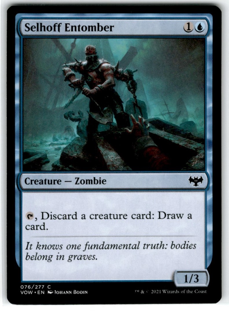 MTG: Magic The Gathering Selhoff Entomber Moderately Played Common