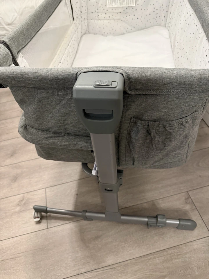 Kinderkraft Bedside Crib UNO UP, Ajustable Height, Easy Fixing, for Newborn - Image 4 of 4