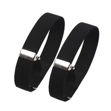 2 Pairs Sleeve Cuff Adjustable Arm Shirt Garters Elastic Armband Strap Bundle