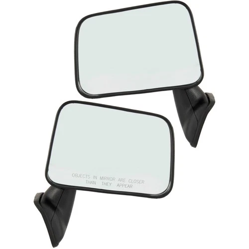 Set Of 2 Mirror Manual For 1987-1995 Toyota Pickup Manual Textured Black