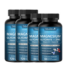 Magnesium Glycinate Capsules 500mg For Improved Sleep Stress Anxiety Relief US