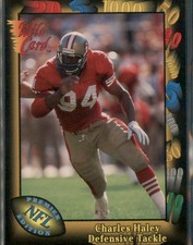 CHARLES HALEY #62 1991 Wild Card NFL San Francisco 49ers NM