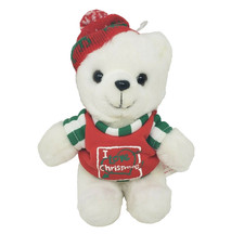 FORDLET 9" VINTAGE 1989 CHRISTMAS TEDDY BEAR W/ SHIRT STUFFED ANIMAL PLUSH TOY