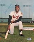 Hank Aaron Signed 8x10 Photo Autograph PSA/DNA AM18999