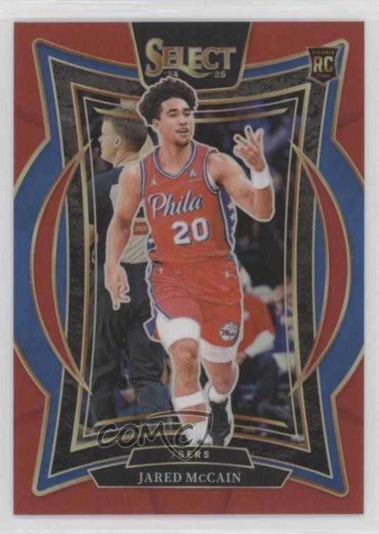 2024-25 Panini Select Concourse Red Prizm 144/199 Jared McCain #82 ru7