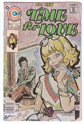 TIME FOR LOVE 46 (1976 Charlton) Tom Sutton C; Unique Printing Error; GOOD+