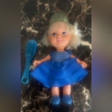 1989 Vintage Galoob Bouncin Princess Ruby Doll with Brush