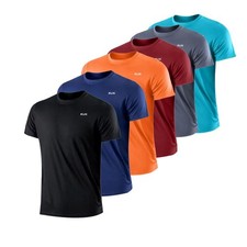 Camiseta De Compresión De Deportes Para Hombres Camisa De Manga Corta Deportiva