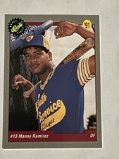 1991 Classic Draft Picks Manny Ramirez # 10 Cleveland Indians (RC) Near Mint!