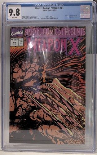 Marvel Comics Presents 84 CGC 9.8 White Pages BWS Classic Wolverine Cover - Picture 3 of 6