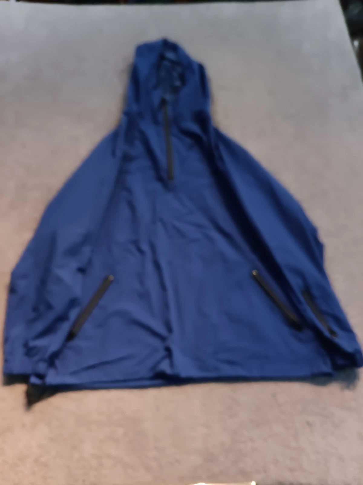 Quiksilver Silver Edition Hooded Windbreaker Jacket Blue XL Vintage Hong Kong
