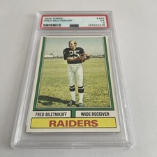 Fred Biletnikoff 1974 Topps #490 PSA 5 Vintage Football Card