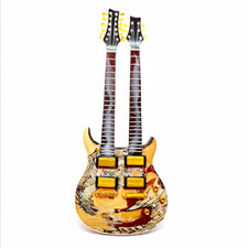 Chitarra Mini PRS Doppio Collo "Golden Dragon" - Ispirata a Carlos Santana