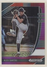 2020 Panini Prizm Draft Picks Red & Purple Hyper Prizm Alex Santos #PDP72 1s8