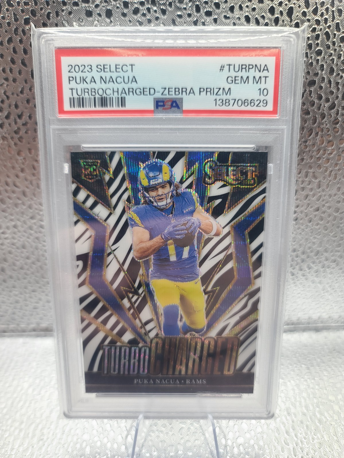 Puka Nacua Panini Select Turbocharged #TURPNA Prizm