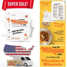 Nutritious Low-Fat Milk Instant Powder - Perfect for Baking & Coffee - 2 Pack