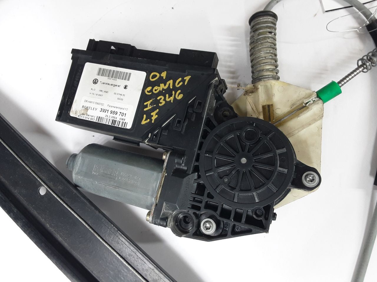 BENTLEY CONTINENTAL GT   2004 Front Window Regulator 596843