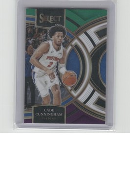 2023-24 Panini Select #175 Cade Cunningham Green White Purple Prizms B9R4C137