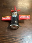 Vintage 1999 Coca Cola Coke Bottle Shaped Airplane Mini Clock