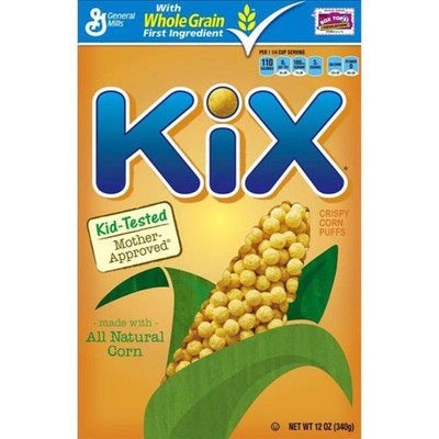3x Kix Cereal Box Original Corn Puffs Healthy Breakfast Food Whole Grain 12oz