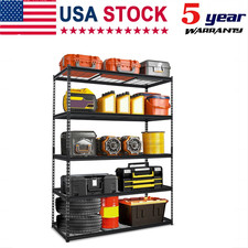 Garage Shelving 5-Tier Heavy Duty Garage Shelving, 60 in L x 24 in W x 77 in H