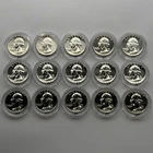 1950-1964 Silver Proof Washington Quarter Set 25C Consecutive Estate Coins BM1