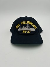 USS YELLOWSTONE AD-41 HAT - NAVY BLUE - Made In USA New