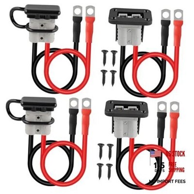 AITRIP 2 Sets 50A Battery Quick Connect/Disconnect Connector 8AWG with 1.3FT