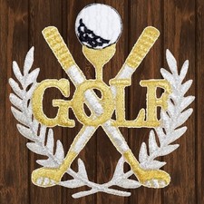 Golf Embroidered Patch Iron On