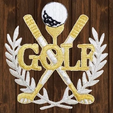 Golf Embroidered Patch — Iron On