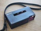 Sony Walkman D6C / D6 OEM Leather Case + Strap, 9/10 Cosmetic Condition