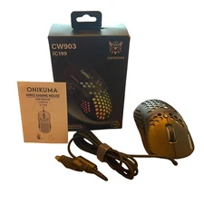 Onikuma CW903 Pro Gaming Mouse with RGB 6 Changing Colors Focused On Gaming