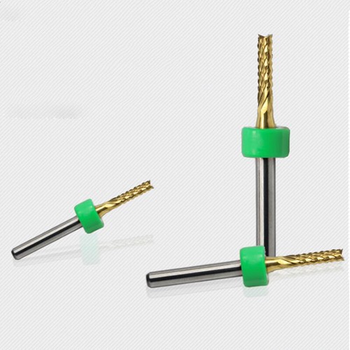 10pc Corn PCB Milling Cutter With Positioning Ring TIN Coating Engraving/PVC/CNC - Picture 11 of 14