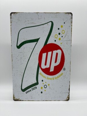 Blechschild 7 Up 20x30cm Nostalgie Retro Reklame Vintage Geschenk Deko Limonade