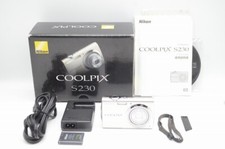 Nikon COOLPIX S230 Silver 10.0 MP 3x Compact Digital Camera From Japan Used