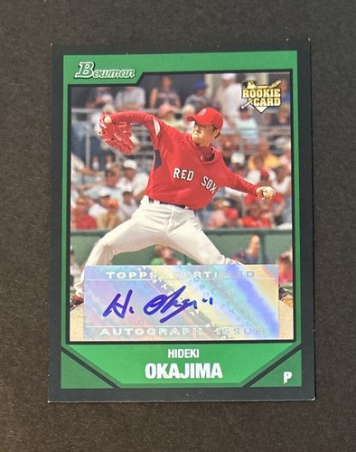 2007 Bowman - English Signature #219 Hideki Okajima (AU, RC)