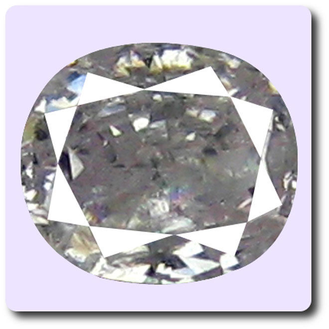 Diamant rose violet de 0.09 cts pureté I1 pour création de bijou sur mesure