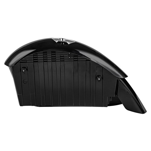 Black ABS Hard Saddlebags + Keys for Victory Cross Country Cross Roads 2010-2017 - Picture 16 of 17